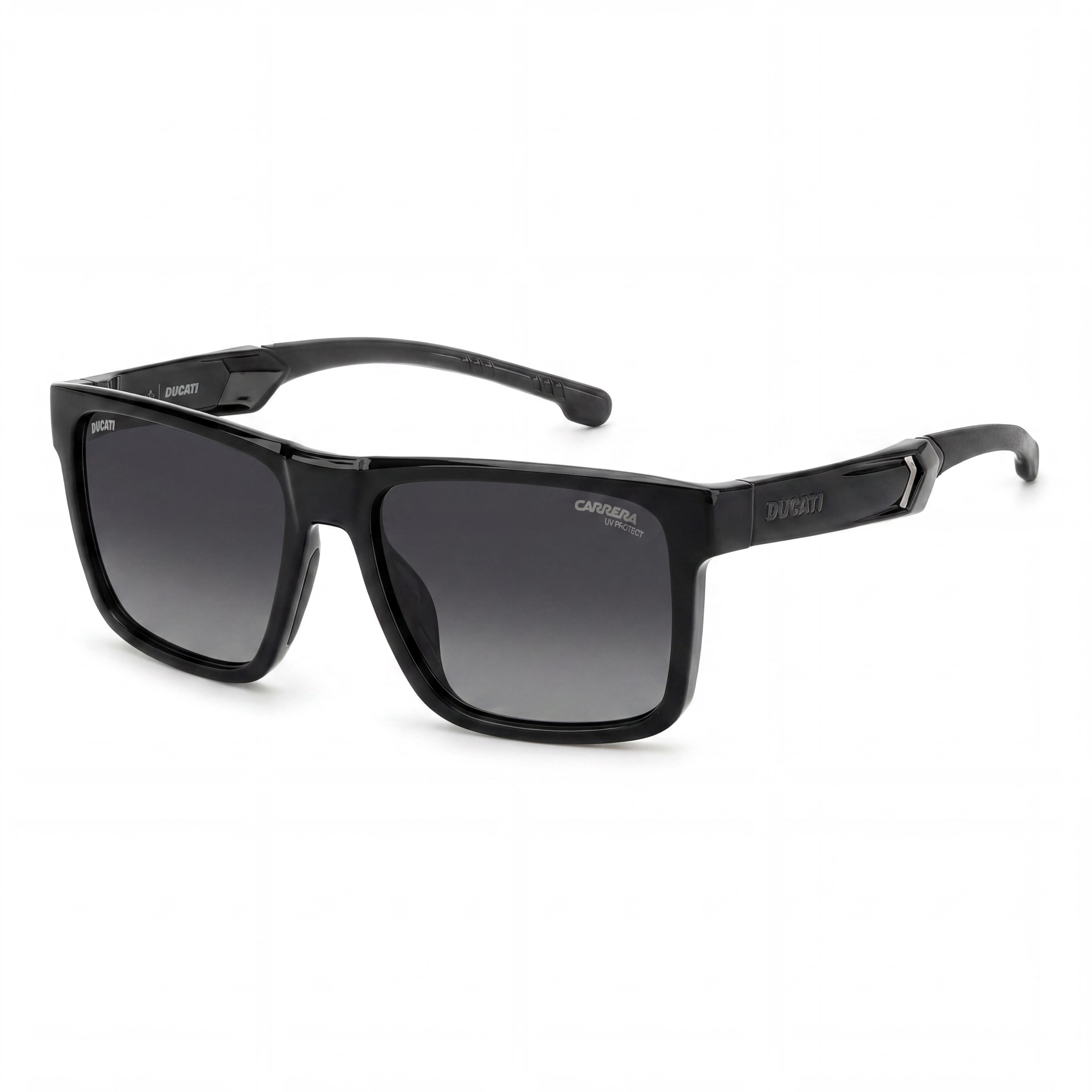 Carrera Ducati Classic CARDUC 021/S Women's Black Shaded Plastic Frame Matte Black Lens Sunglasses 55-17-145, Photo 1