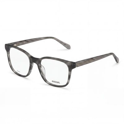 Fossil Fos 7135/G Plastic Frame, Polycarbonate Non-Polarized Lenses, Grey Horn, Unisex 53mm Sunglasses