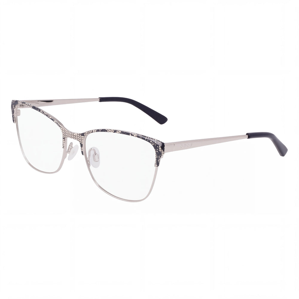 bebe Bb5221 Men's Navy Lace Acetate Frame Eyeglasses with Clear Polycarbonate Lenses - Size 52-16-135mm