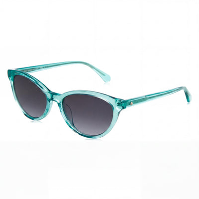 Gafas de sol Kate Spade New York Adeline/G/S para mujer, estilo moderno, color verde azulado, con montura de plástico, sin polarizar, protección UV, 55 mm