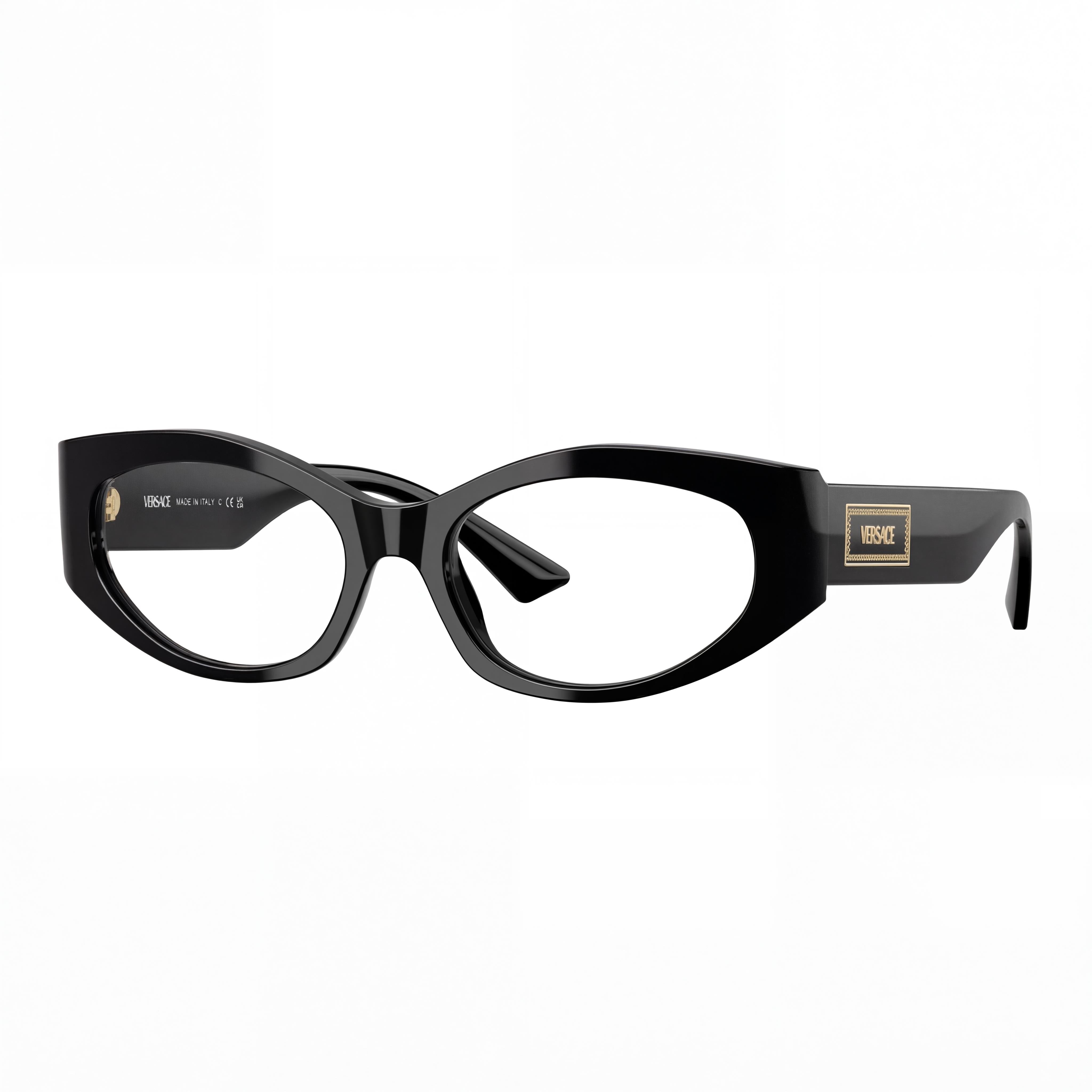 Monturas ópticas negras para mujer Versace, Photo 1