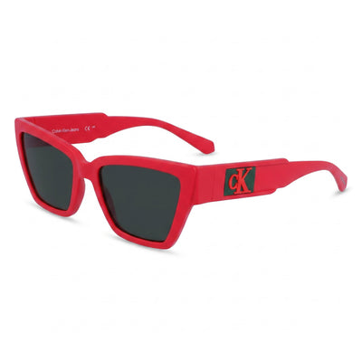 Gafas de sol Calvin Klein Ckj23624s para mujer, de resina vegetal coral, con lentes verdes y 100 % protección UV, 54 mm