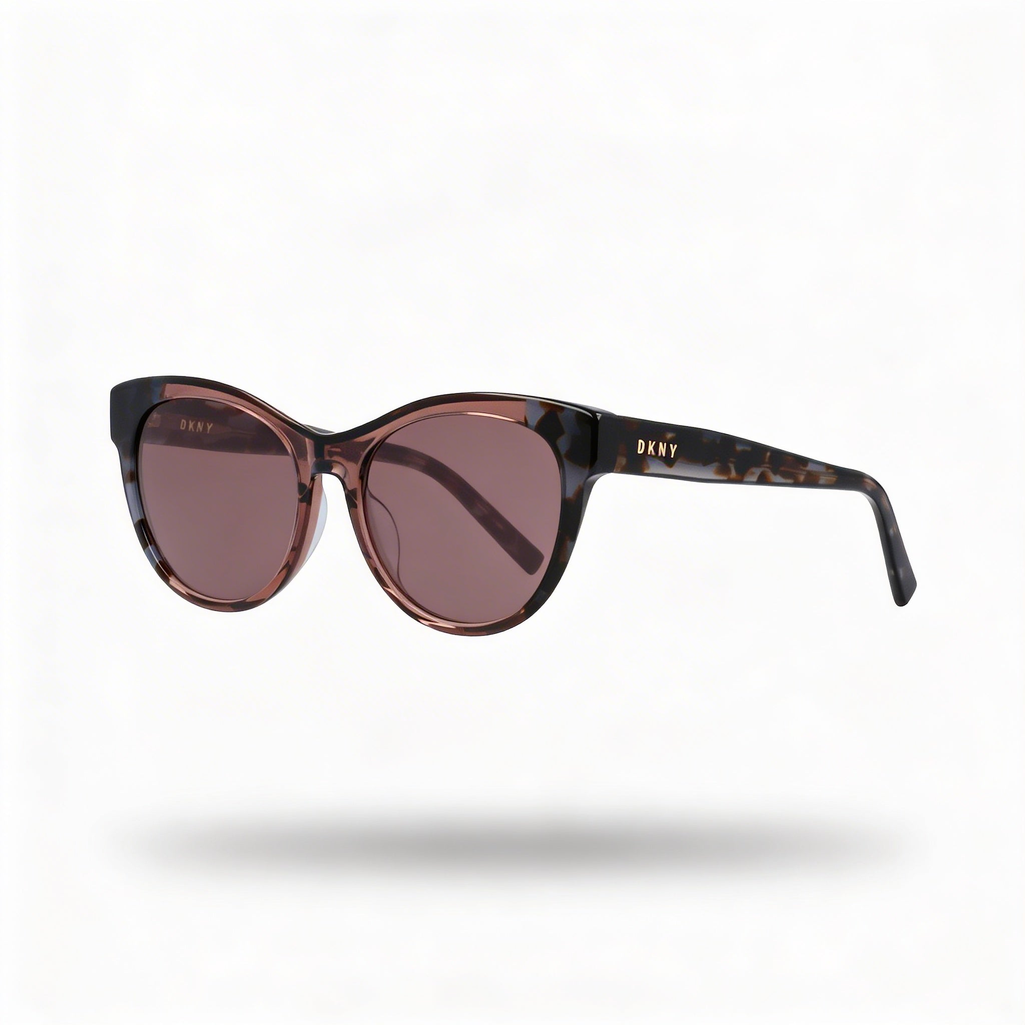 DKNY Women's Dk533s Black Tortoise Mauve Acetate Cat Eye Sunglasses 52mm Lens 100% UV Protection, Photo 1