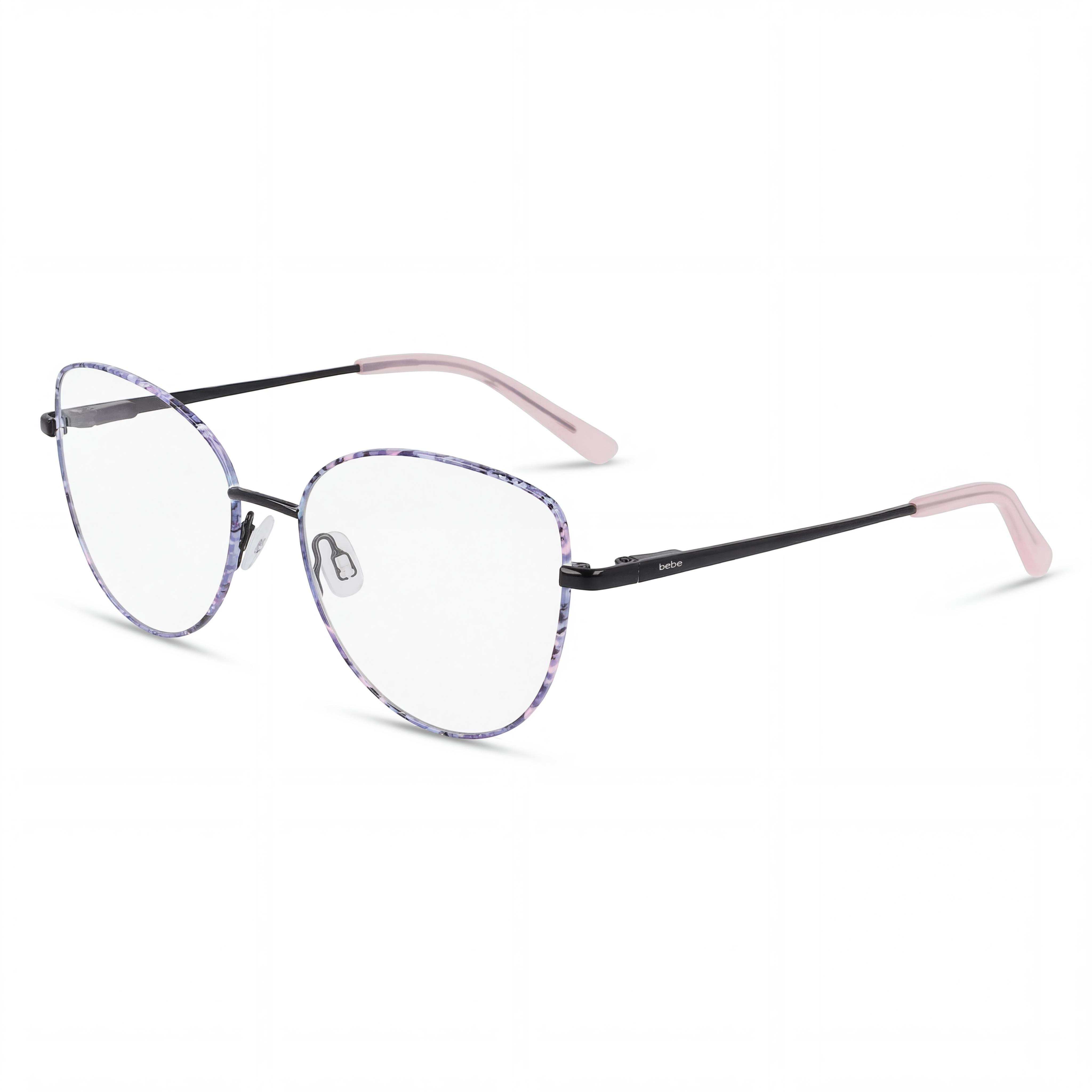 Gafas de sol bebe Bb5207 para hombre, confeccionadas con montura de metal en tono Floral Jet y lentes transparentes de 51 mm., Photo 1