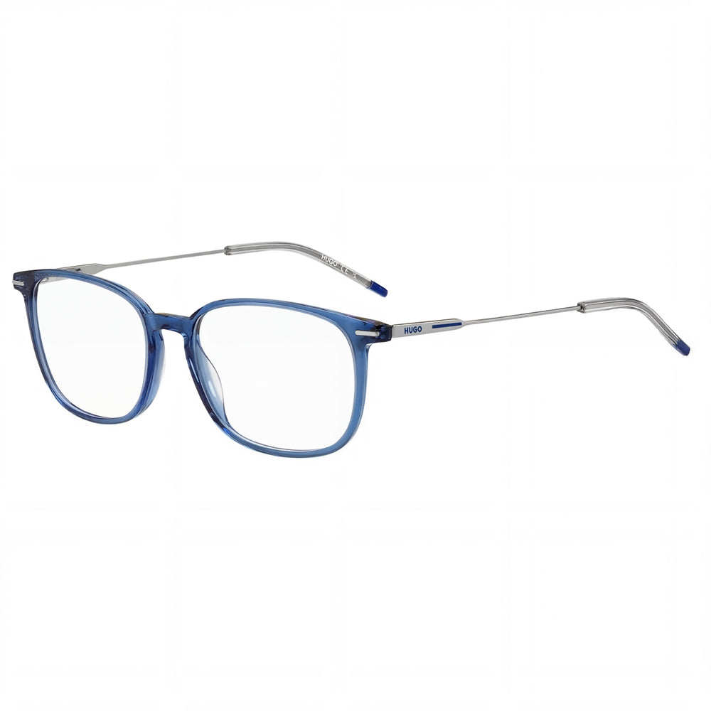Gafas HUGO Hg 1205 de estilo moderno para hombre con montura de magnesio azul - Lente 54 mm, Puente 17 mm, Varilla 145 mm