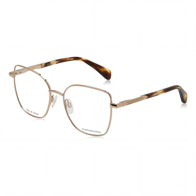Rag & Bone Modern Women’s Sunglasses, Gold Havana Alloy Steel Frame, Polycarbonate Lenses, 53mm