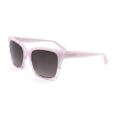 Gafas de sol Kate Spade New York para mujer, estilo casual, con montura cuadrada de acetato en marrón violeta y lentes marrones degradadas, 55 mm, protección UV, no polarizadas