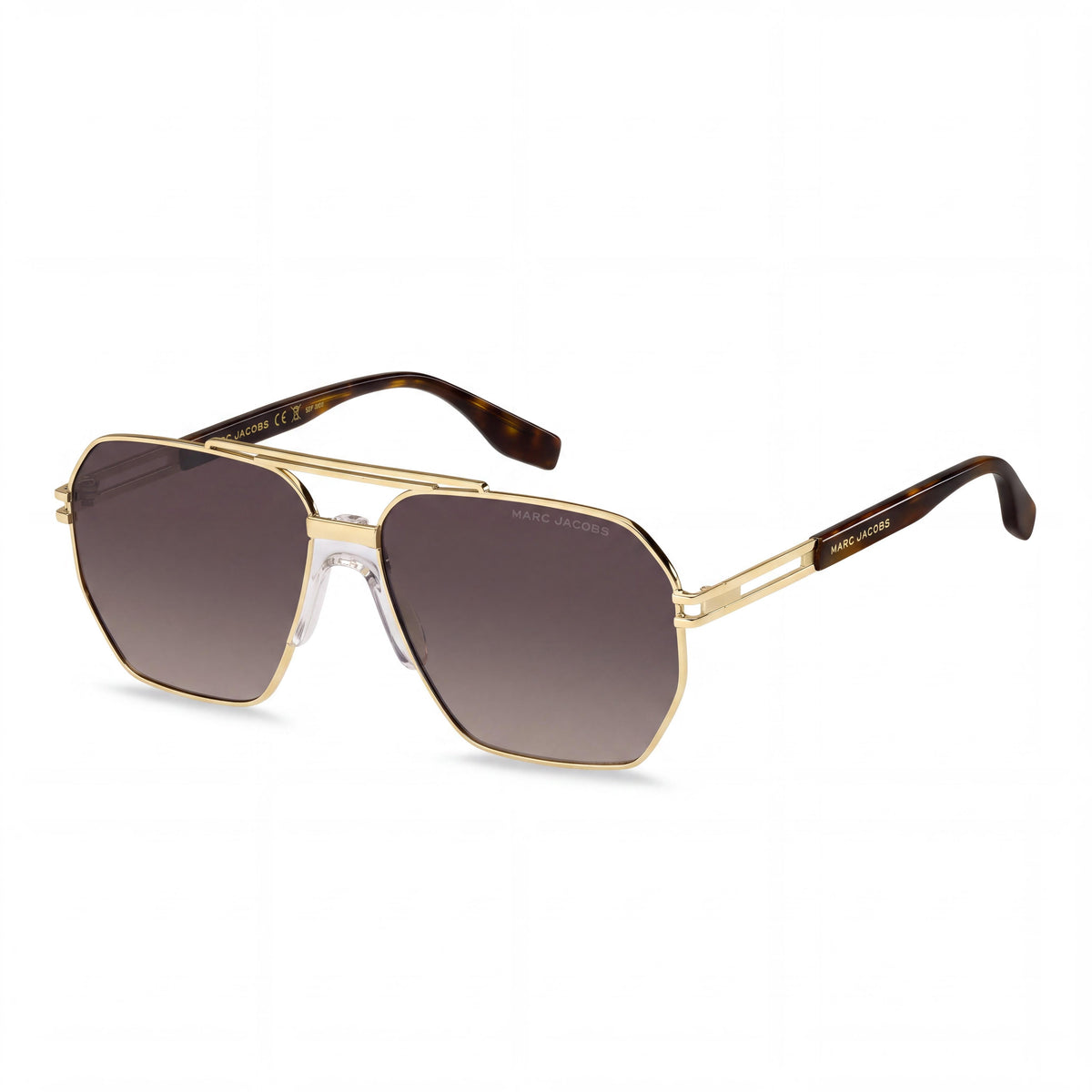 Marc Jacobs Marc 748/S Women's Gold Havana Brown Metal Sunglasses 100% UV Protection 60mm, Photo 1