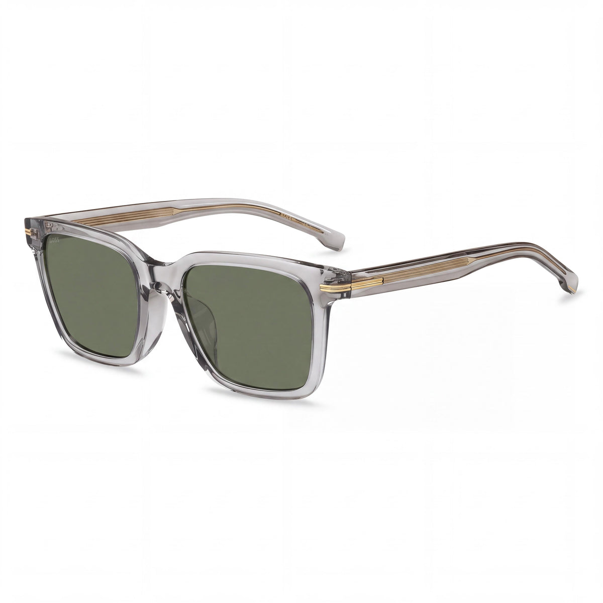 Gafas de sol para hombre Hugo Boss BOSS 1540/F/SK con montura clásica de policarbonato, lentes verdes y negras, 54-20-145 mm, Photo 1