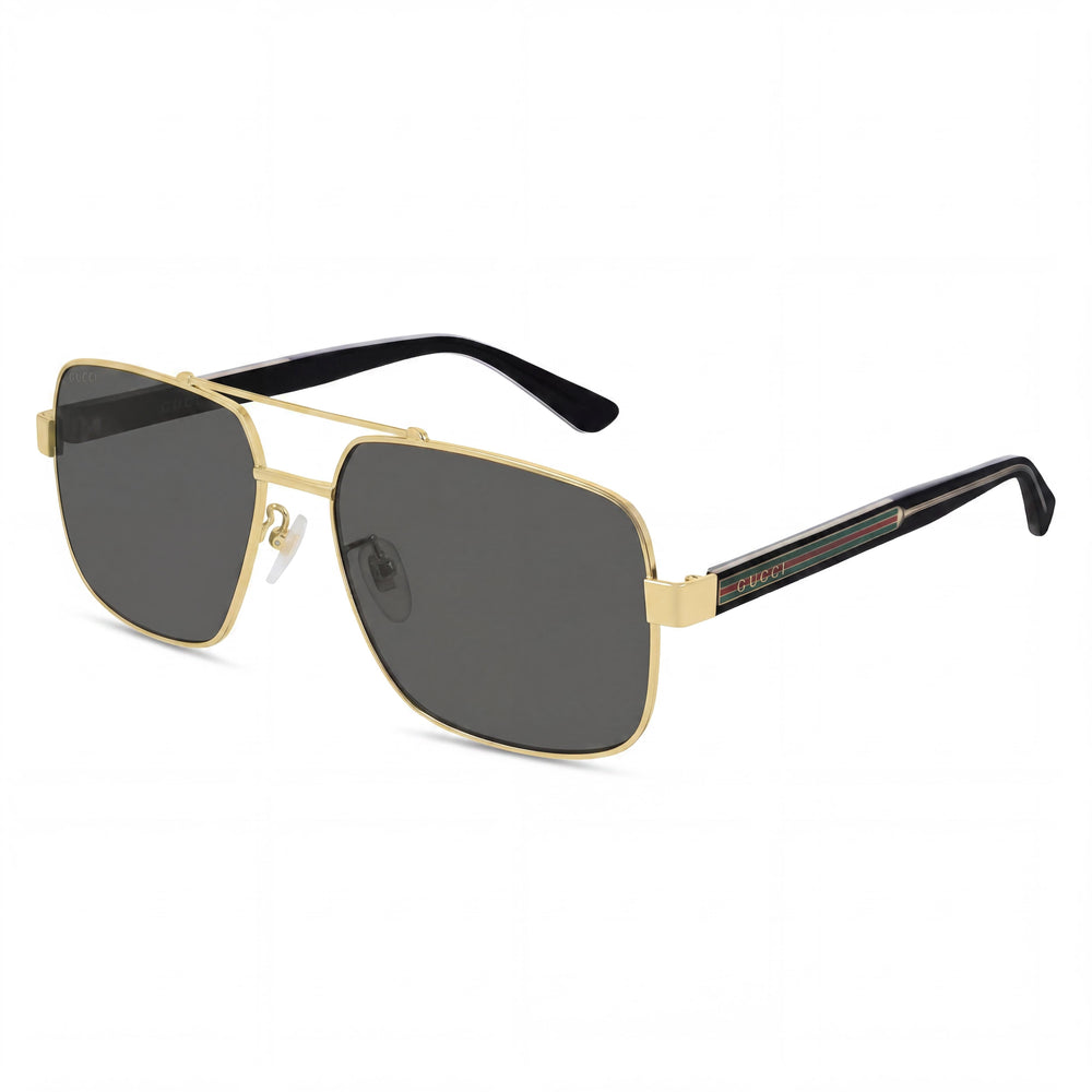 Gafas de sol Gucci Gg0529s-001-60 para mujer, color dorado Endura brillante, de plástico gris degradado, con protección UV, 60 mm