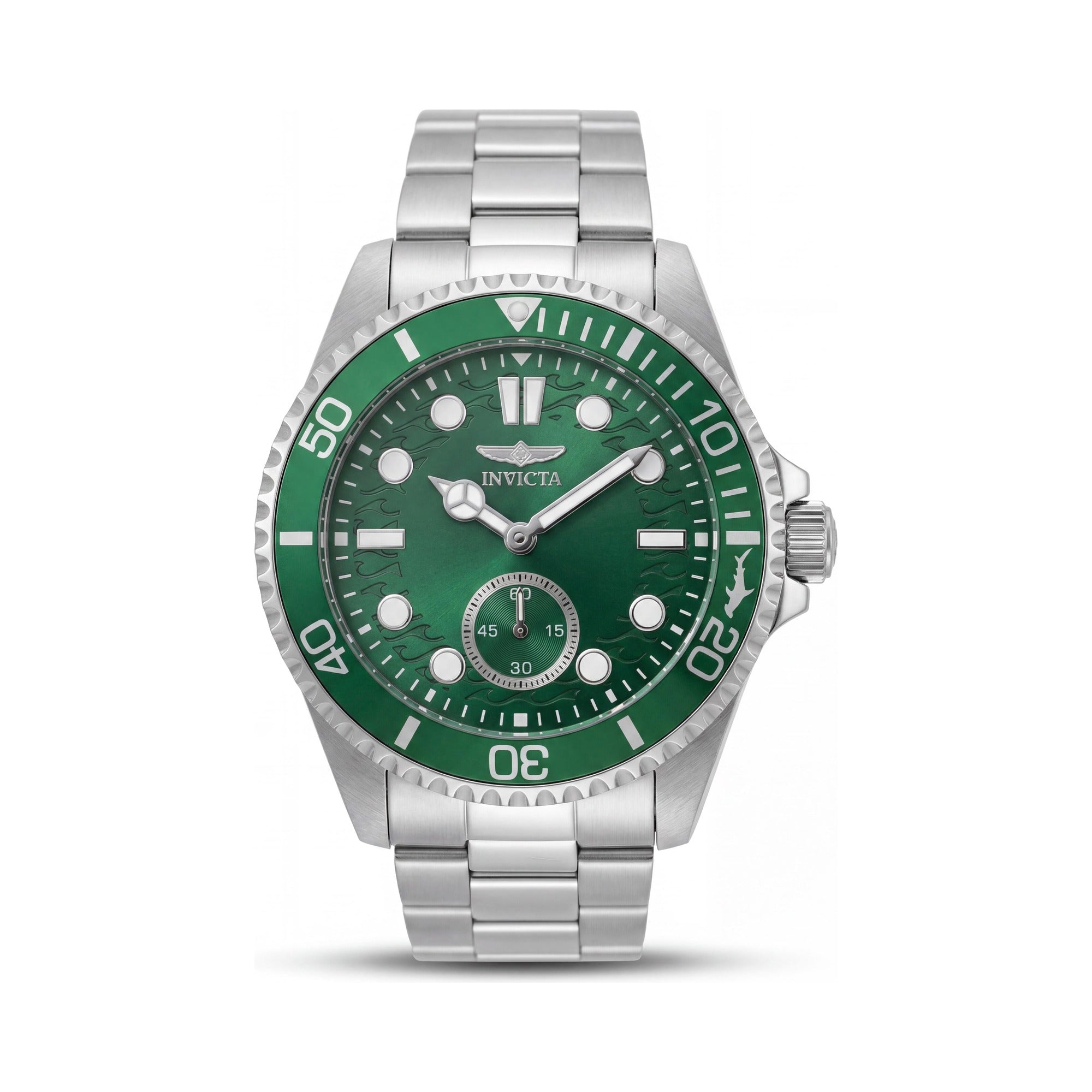 Reloj de cuarzo Invicta Pro Diver 49423 para hombre, 43 mm, acero inoxidable plateado, esfera verde, resistente al agua hasta 10 ATM., Photo 1