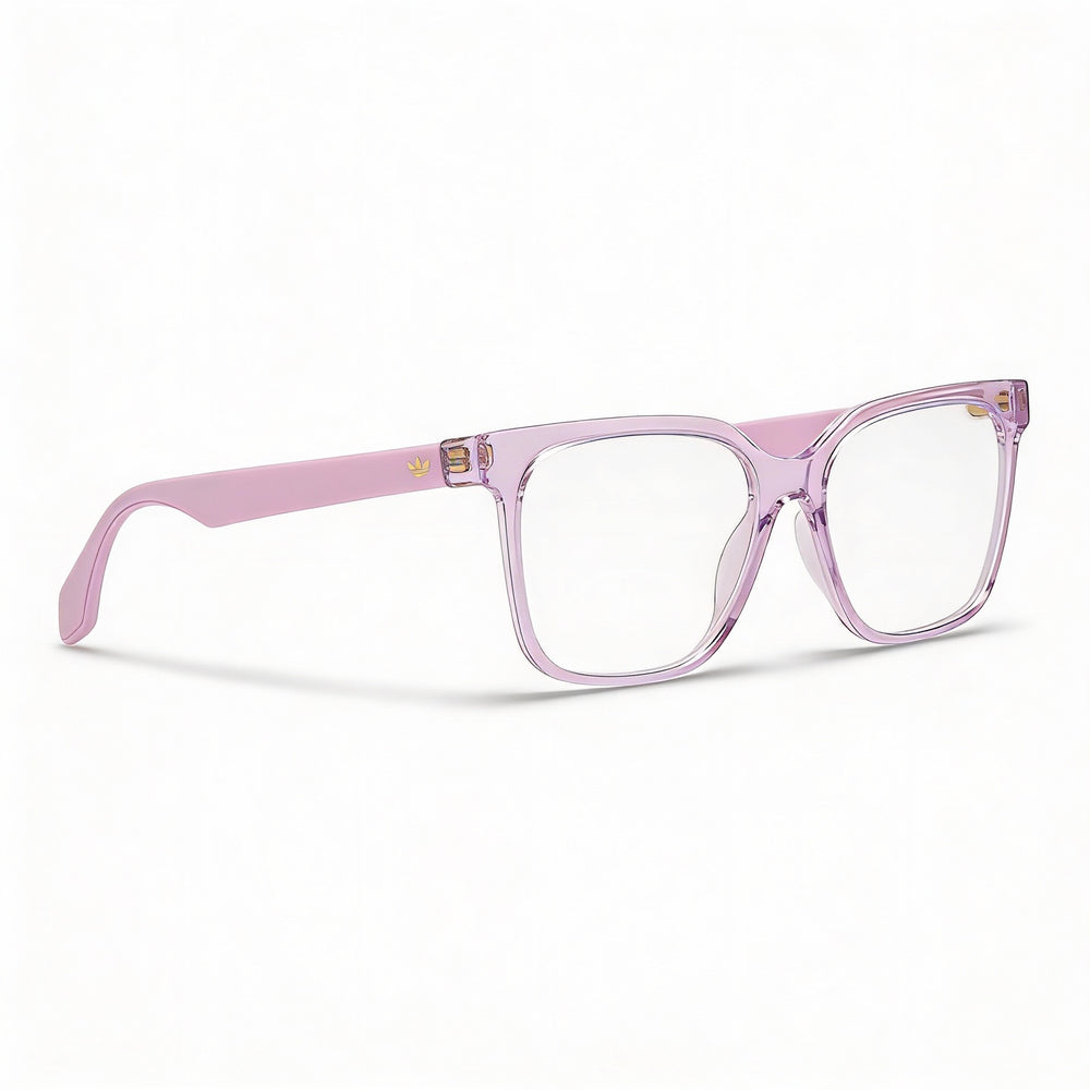 Gafas adidas Originals OR5088 para mujer con montura rosa claro mate inyectado y lentes transparentes de 53 mm