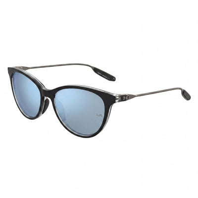 Gafas de sol Under Armour Classic para mujer, negras, azul claro, de poliamida con protección UV, 54 mm
