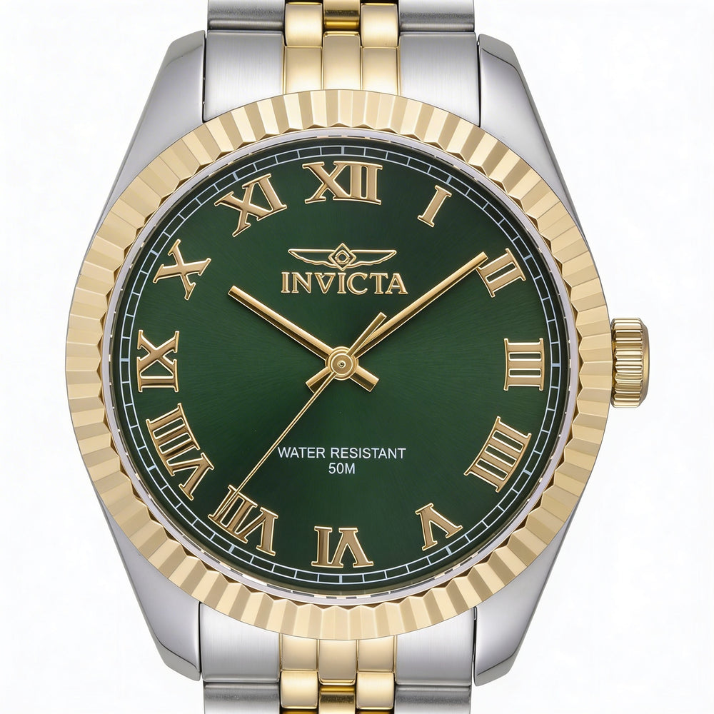 Invicta Specialty 47415 Women's Green Dial Stainless Steel Bracelet Watch, Quartz Movement, 36mm Case