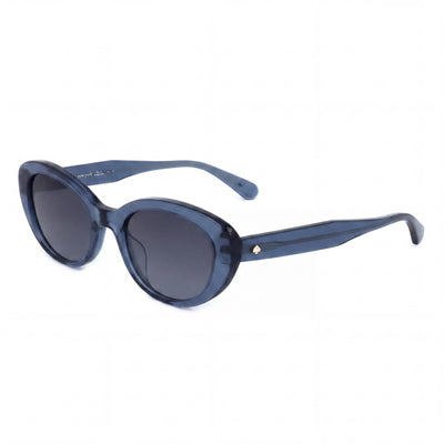 Kate Spade New York CRYSTAL/S Unisex Blue Eco Acetate UV Protection Dark Grey Shaded Lens Sunglasses 51mm