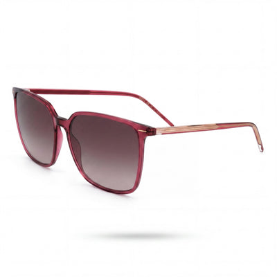 Hugo Boss Modern Lightweight Light Acetate Burgundy UV Protection Sunglasses for Women 57-16-140mm