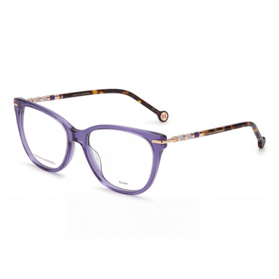 Gafas de sol Carolina Herrera para mujer, modernas, de acetato violeta Havana, 56 mm