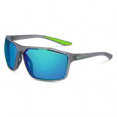 Nike Casual Men's Plastic Frame UV Protection Sunglasses Matte Dark Grey Green Blue Multicolor 65mm