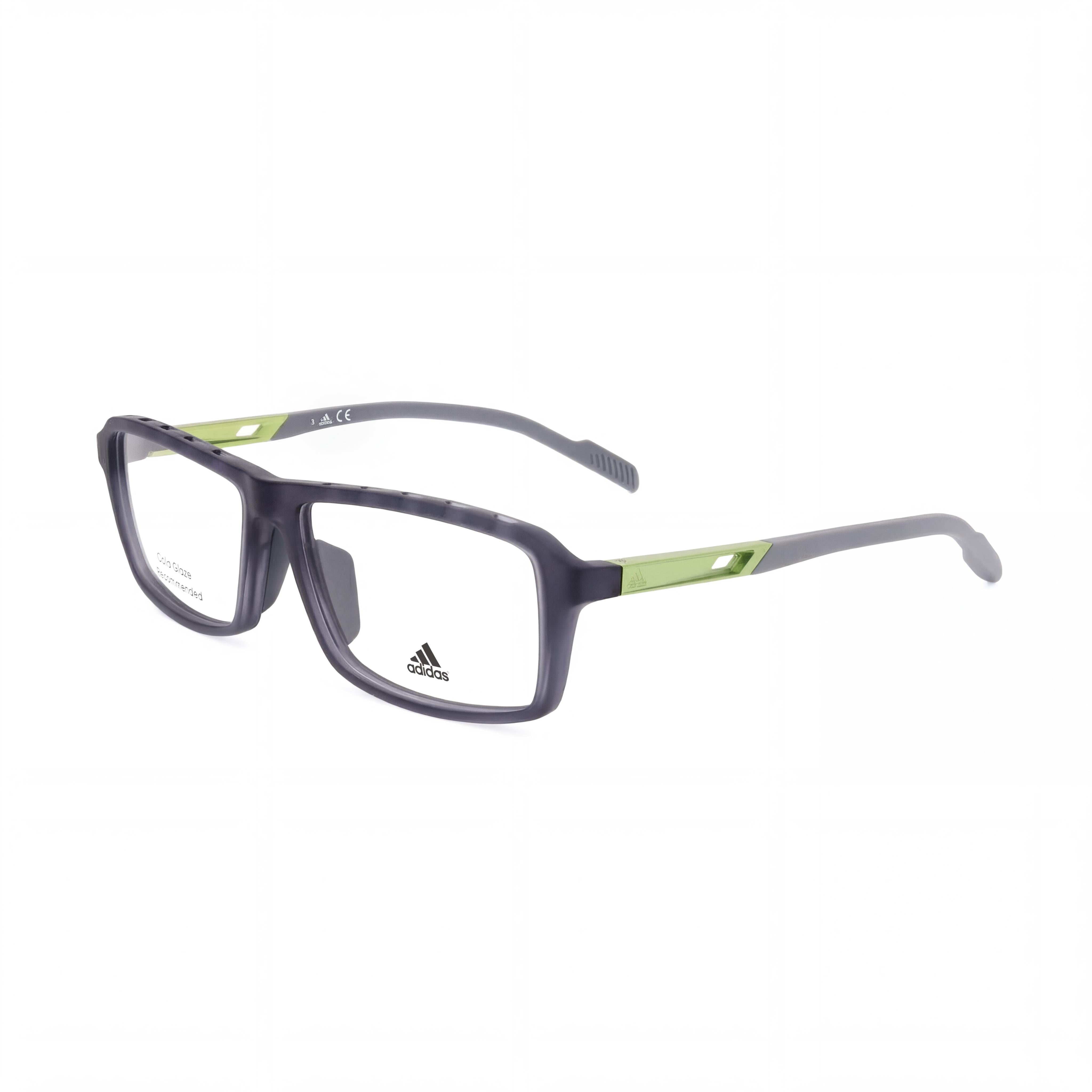 Adidas Casual Eyeglasses for Men, Injected Grey Frame with Clear Polycarbonate Lenses, 59mm, Photo 1