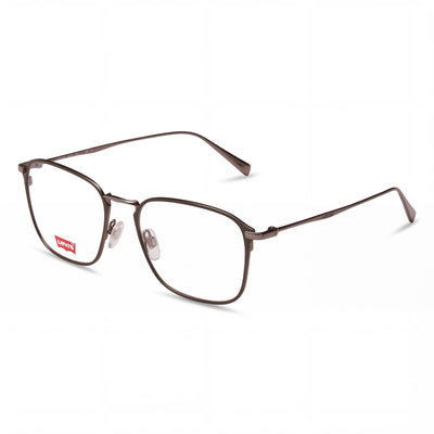 Levi's Classic Men's Lightweight Square Metal Frame Eyeglasses Matte Khaki 52mm