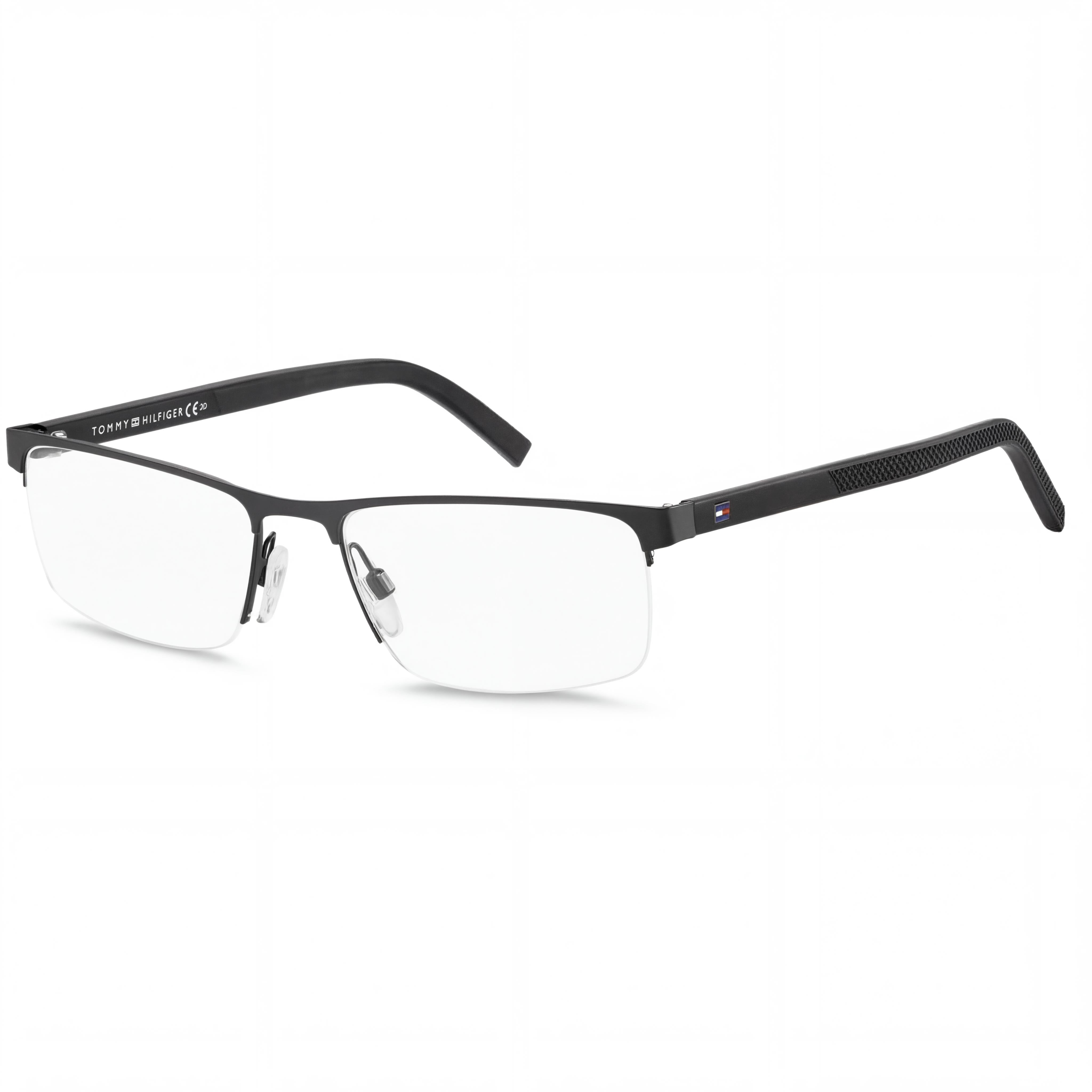 Gafas Tommy Hilfiger T. Hilfiger 1594 unisex, montura de metal semirrígida rectangular rutenio oscuro, 55 mm, Photo 1