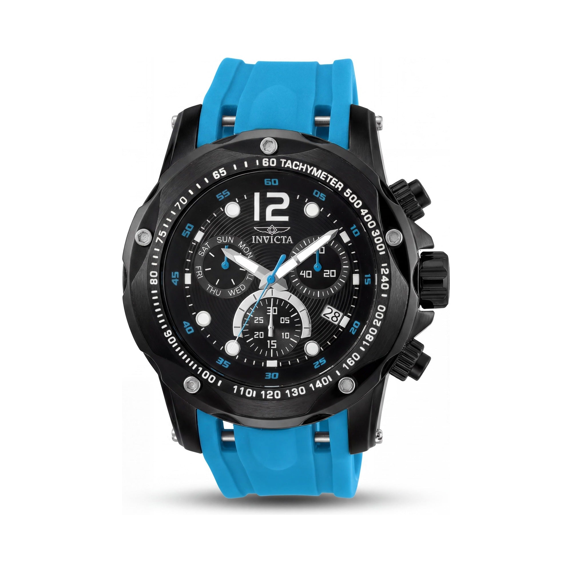 Invicta Speedway 20075 Unisex Chronograph Quartz Watch, Black Dial, Glow In The Dark, 51mm Case, 5 ATM Water Resistant, Photo 1