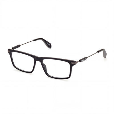 Gafas adidas Casual para hombre, montura de plástico negro mate, lentes sin policarbonato, talla 54-15-145