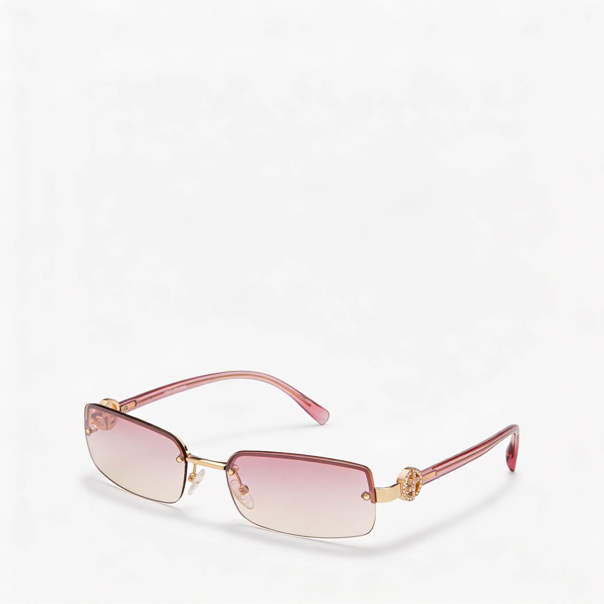 Giorgio Armani Modern Women's Propionate Frame Sunglasses with UV Protection, Grey Green, Lens Width 55mm, Photo 1