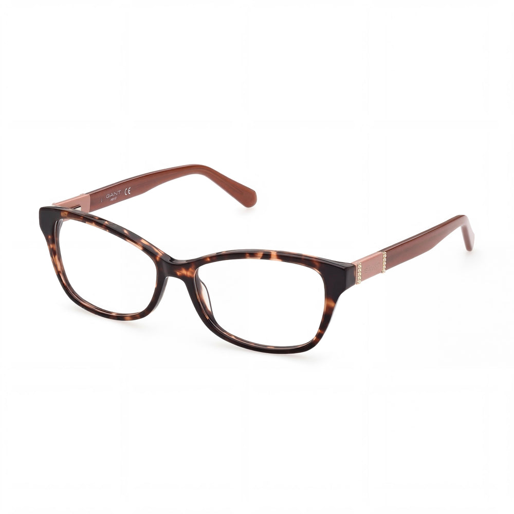GANT Ga4136 Women's Plastic Frame Optical Eyeglasses, Coloured Havana, 53mm Lens Width, 15mm Bridge Width, 140mm Temple Length
