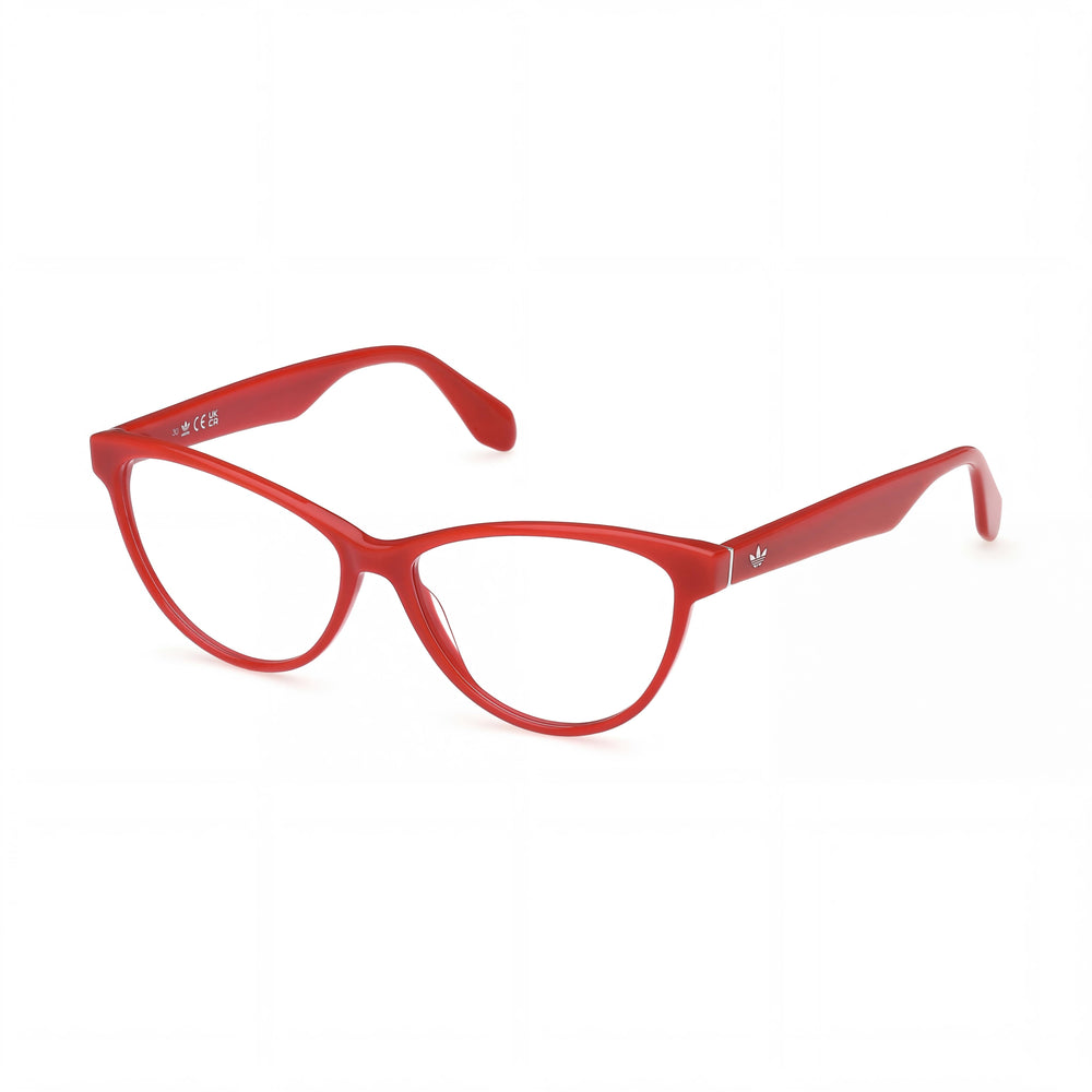 Adidas Originals Or5084 Men's Eyewear with Shiny Dark Red Plastic Frame and Clear Lenses 54-14-145