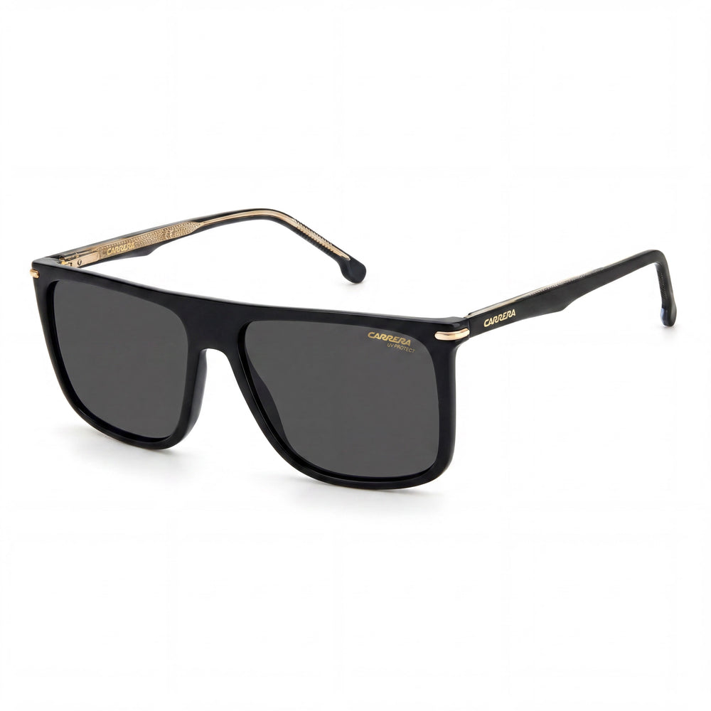 Carrera 278/S Men's Black Gold Plastic Frame Non-Polarized Lenses with UV 400 Protection Sunglasses 58mm