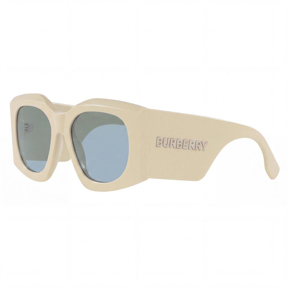 BURBERRY Modern Women's Madeline Yellow Blue Plastic Frame Sunglasses, Yellow Lens, UV Protection, 55mm