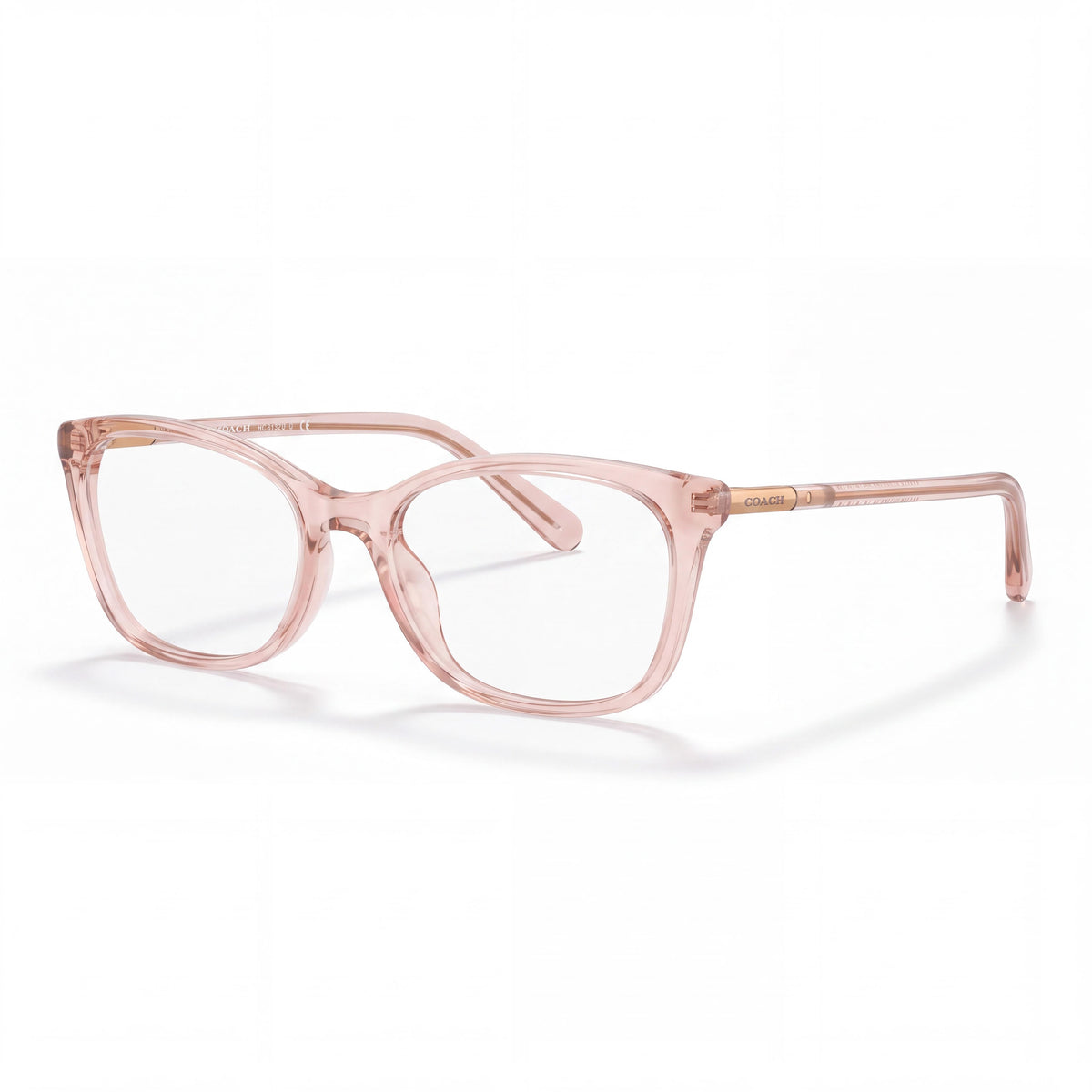 Gafas graduables de plástico transparente rosa con montura cat-eye Coach HC6192U para mujer, 52 mm, Photo 1