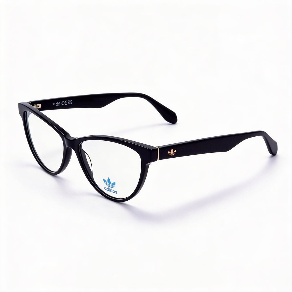 Gafas Adidas Originals Casual para hombre, montura de acetato negro brillante con lentes de policarbonato, 54 mm