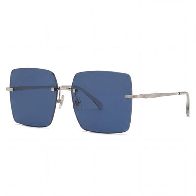 Gafas de sol Salvatore Ferragamo Modern SF311S para mujer, doradas/azules, de metal, sin polarizar, 100% protección UV, 60 mm