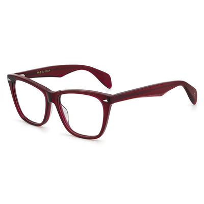 Rag & Bone Rnb 3013 Women's Eyewear featuring Burgundy color and Polycarbonate Lenses, Lens Width 53mm