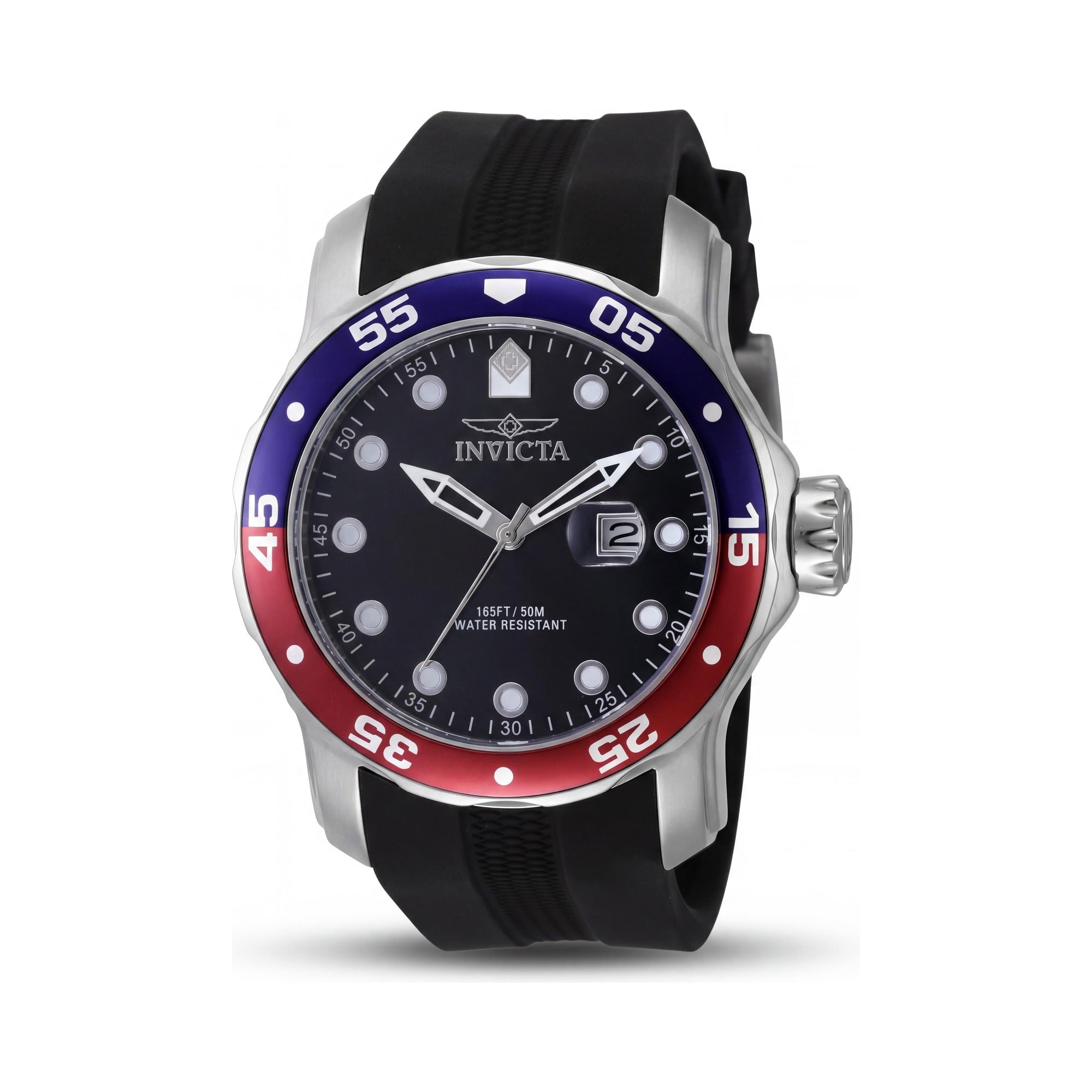 Reloj Invicta Pro Diver 45735 unisex de cuarzo, acero inoxidable, esfera negra, 48 mm, silicona, resistente al agua., Photo 1