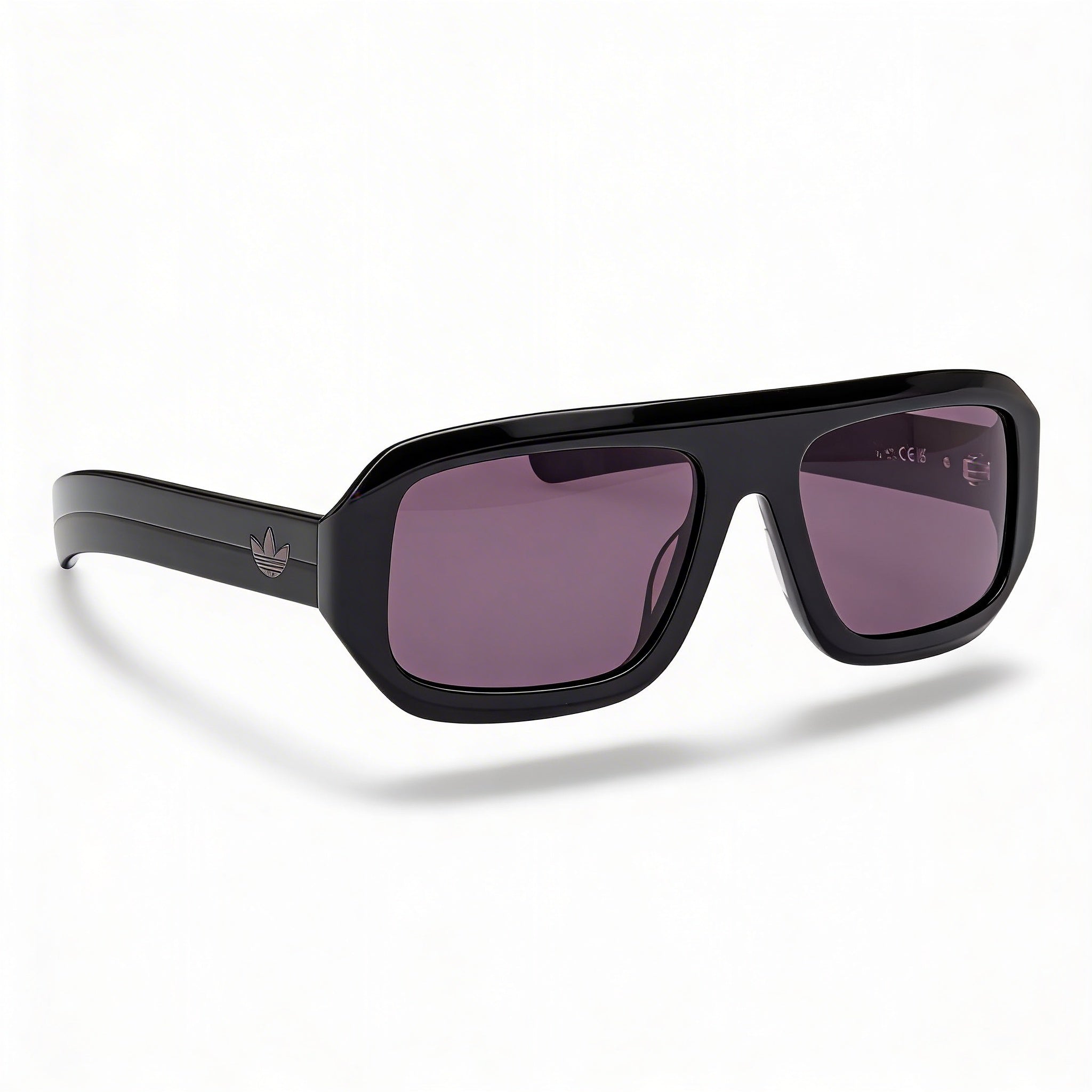 Adidas Or0131 Men's Shiny Black Plastic Frame UV 400 Non-Polarized Smoke Lenses 58mm, Photo 2