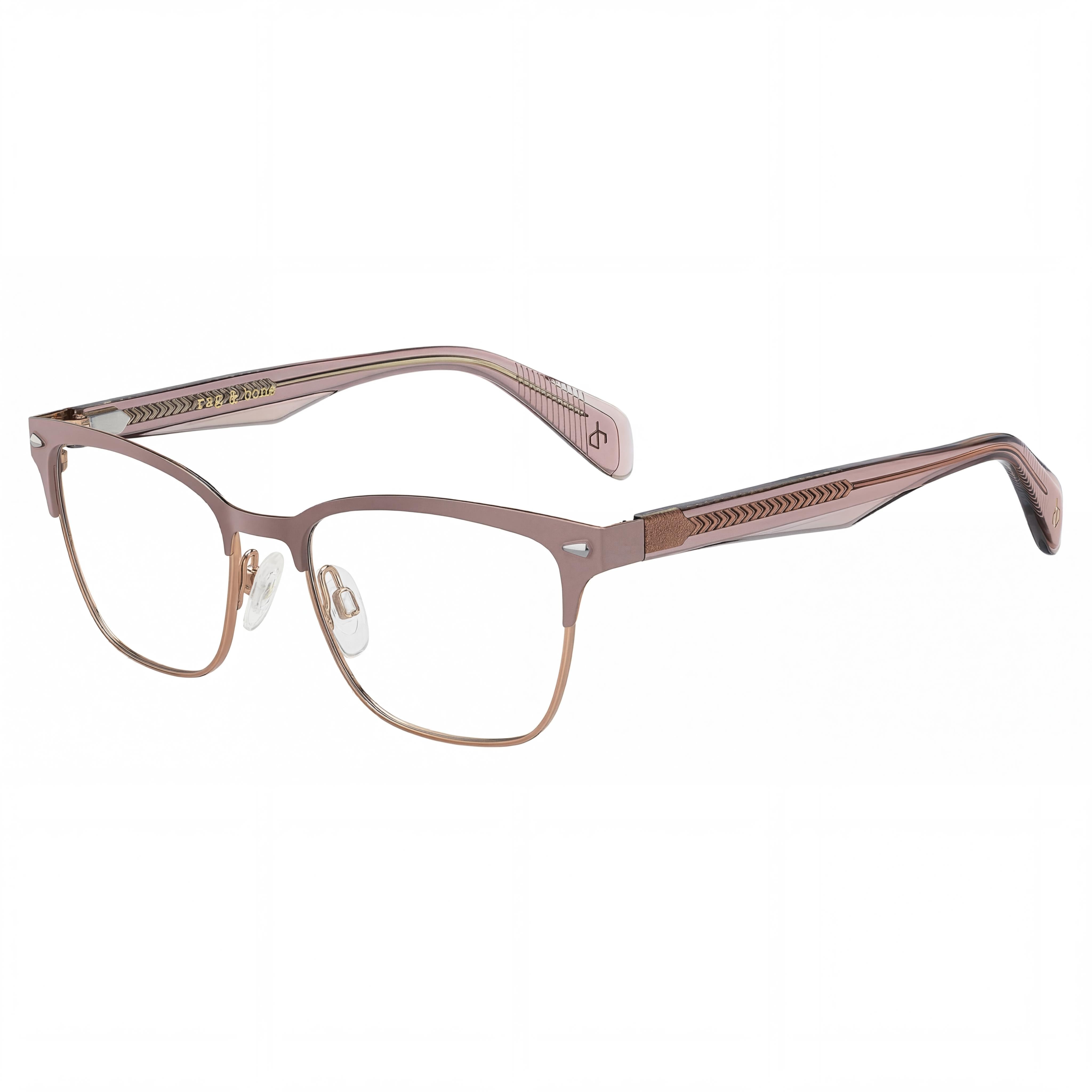 rag & bone Rnb 3022 Women's Mud Stainless Steel Eyeglasses 51mm, Photo 1