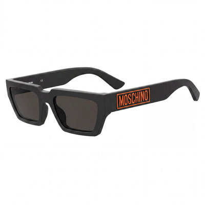 Moschino Casual Men's Acetate Matte Black Non-Polarized Polycarbonate UV Protection Sunglasses 55-20-145