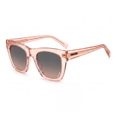 Missoni Women's Classic Acetate Sunglasses Peach Grey Fuchsia Frame Peach Lens 100% UV 51mm