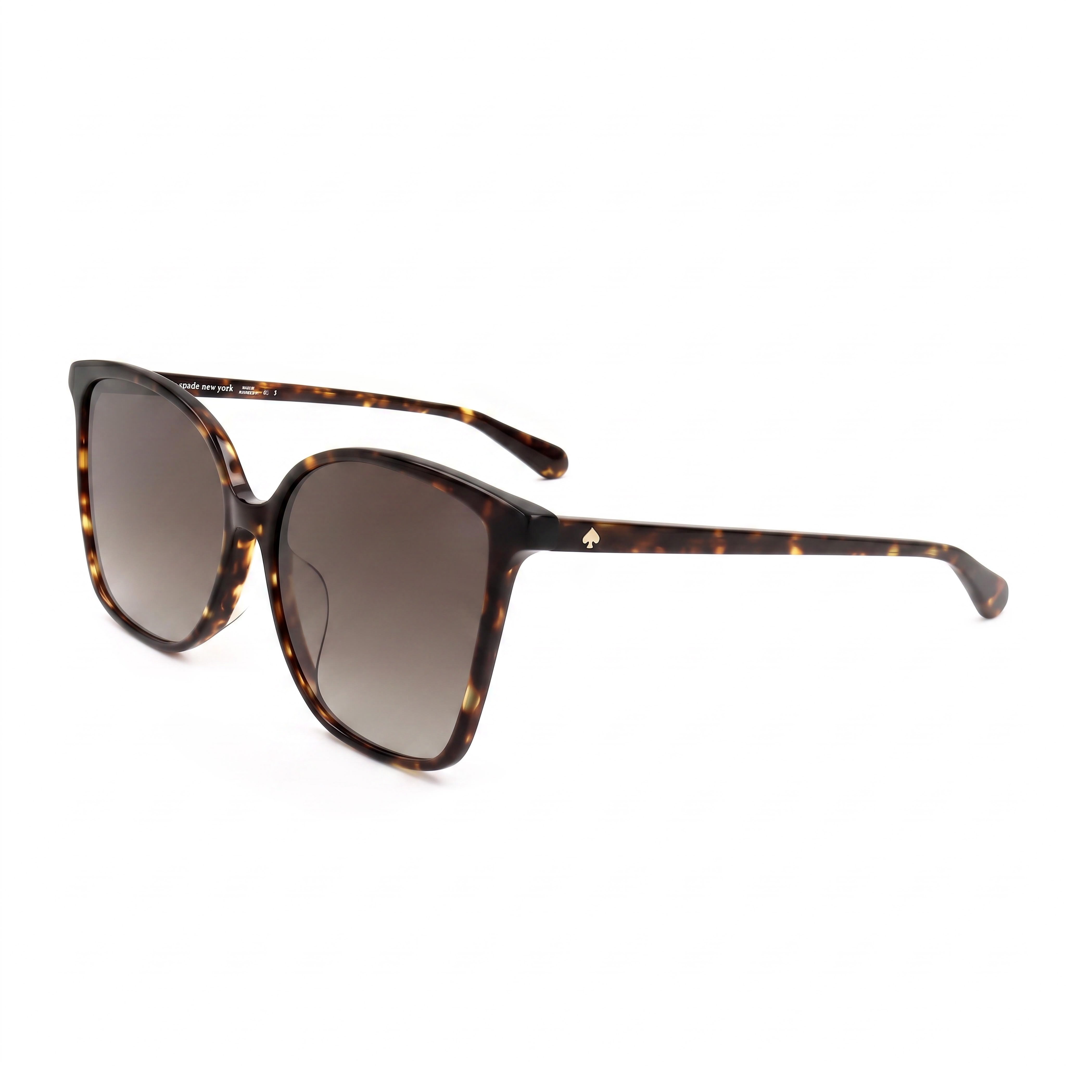 Kate Spade New York BRIGITTE/F/S Gafas de sol de mujer con montura de acetato havana ojo de gato, lentes degradadas marrones y protección UV de 58 mm, Photo 1