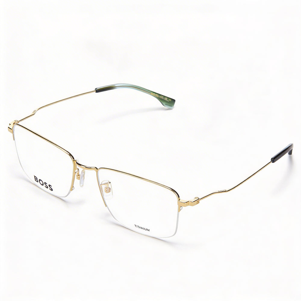 Hugo Boss Boss 1516/g Men's Casual Titanium Frame Gold Polycarbonate Non-Polarized Lenses 55mm Lens 19mm Bridge