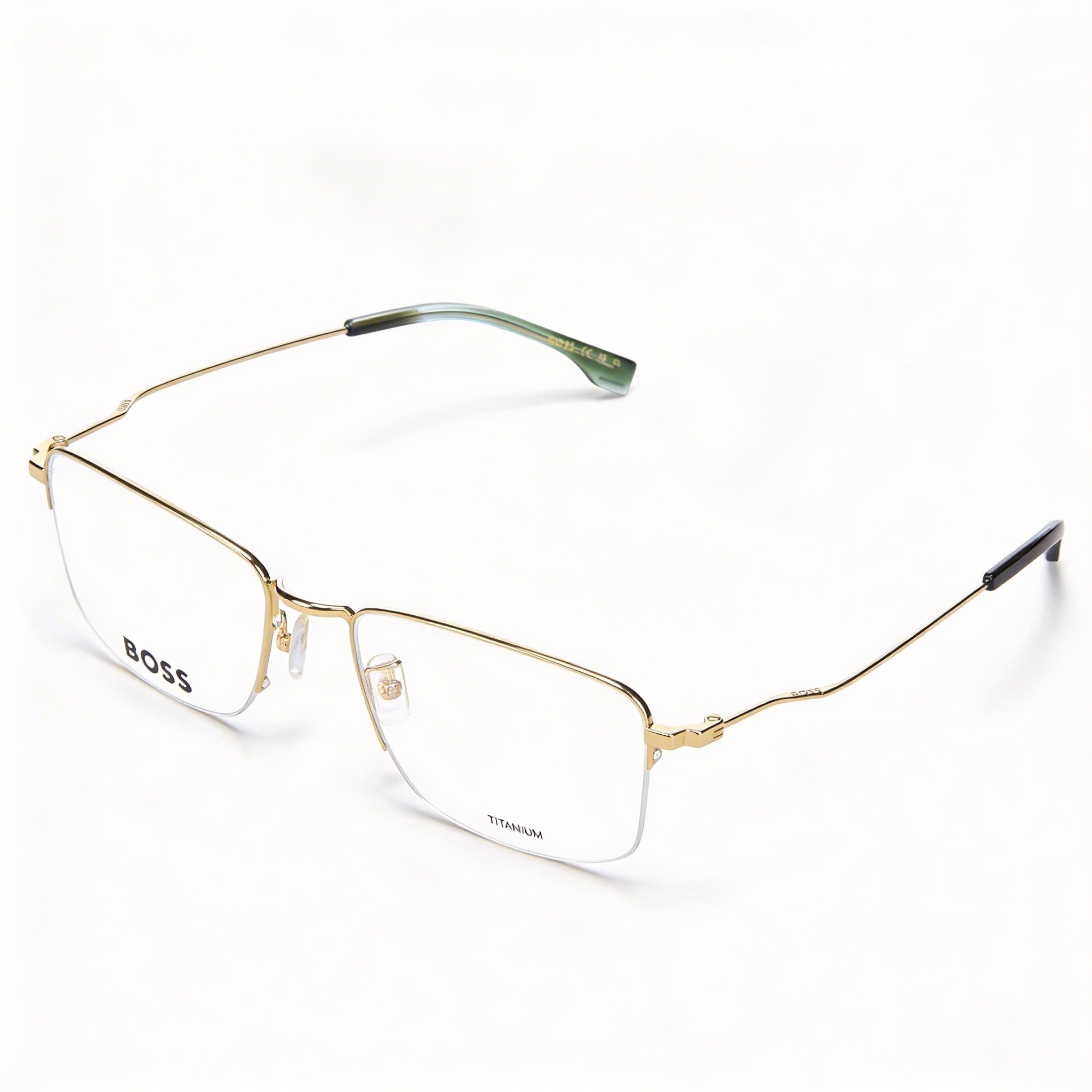 Hugo Boss Boss 1516/g Men's Casual Titanium Frame Gold Polycarbonate Non-Polarized Lenses 55mm Lens 19mm Bridge, Photo 1