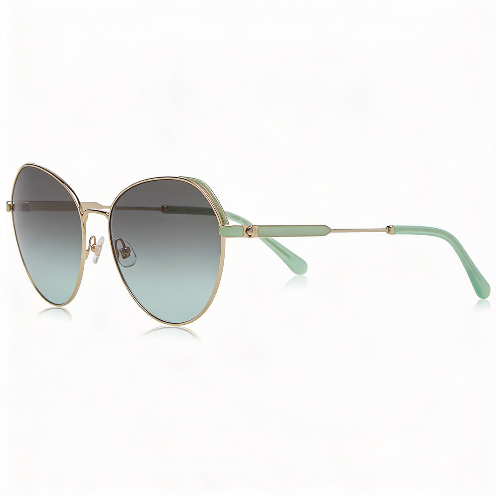 kate spade new york OCTAVIA/G/S Piloto Acero Inoxidable Mujer Montura Verde Gradiente Gris Lente Verde Gris UV 100% 59mm