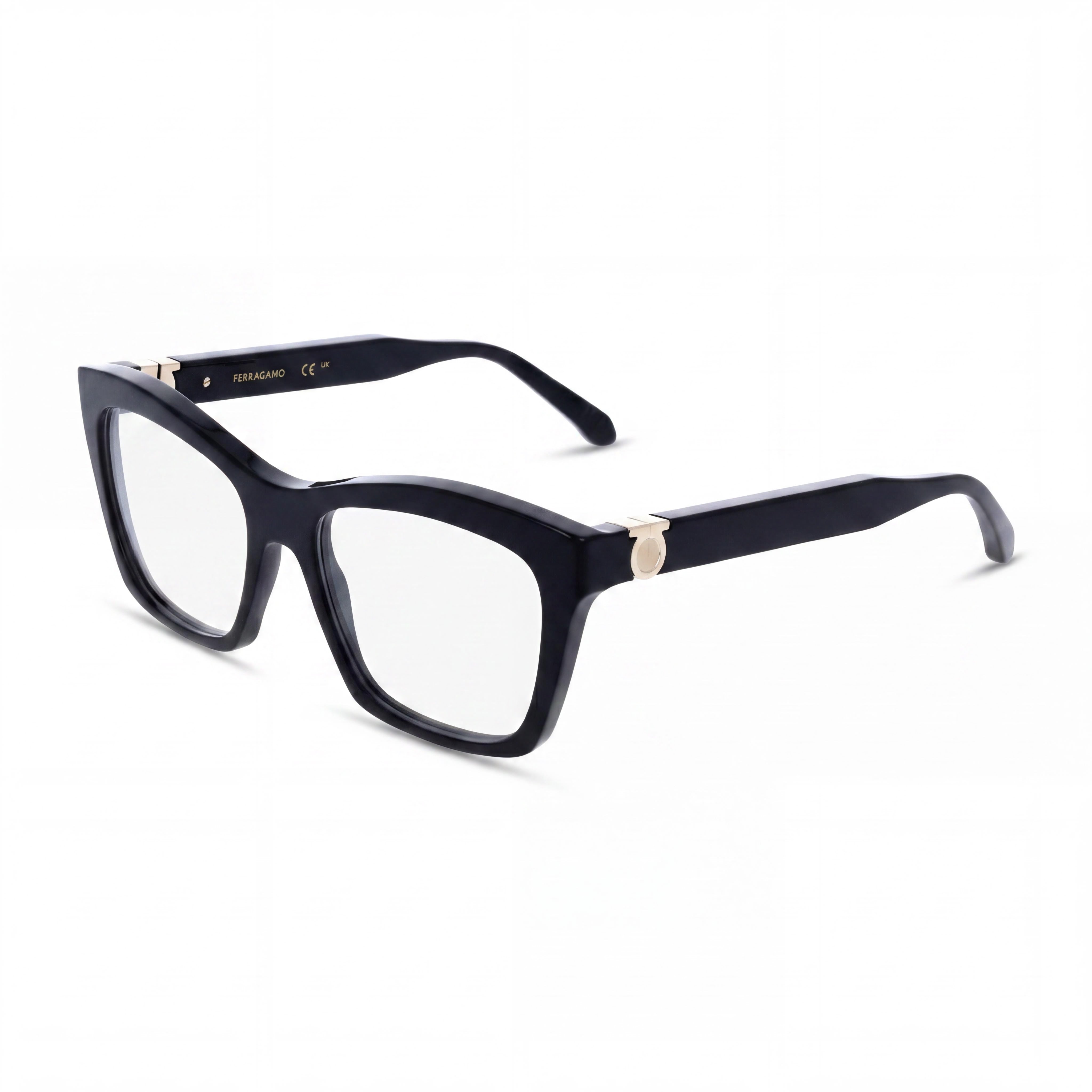 Ferragamo Sf3022 Men's Black Acetate Frame, Non- Polycarbonate Lenses, Eyewear 53-17-140, Photo 1