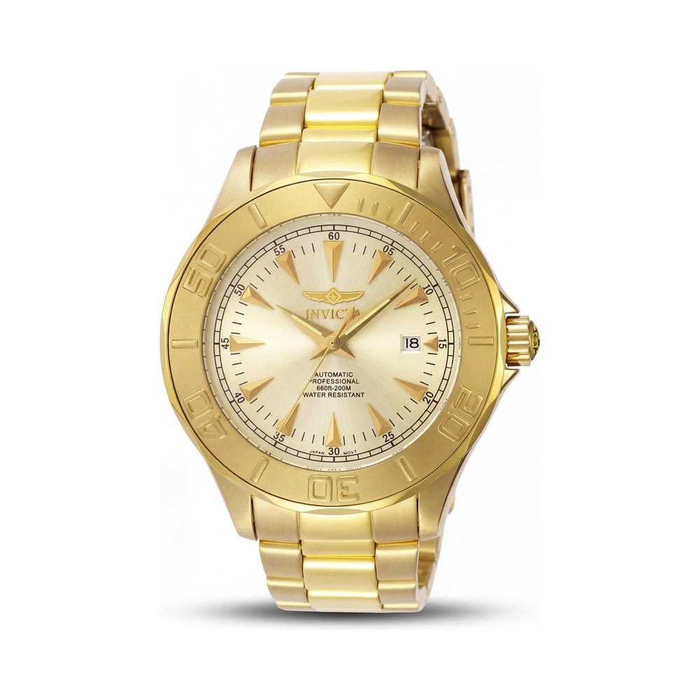 Invicta 7039 Men's Diver Automatic Gold Yellow Stainless Steel Luminous Water-Resistant Watch, 47mm
