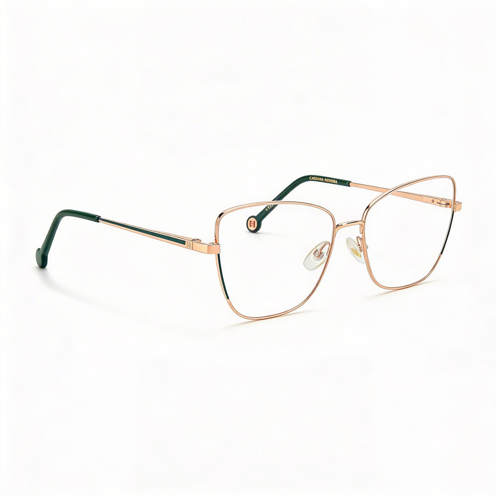Carolina Herrera Her 0209 Women's Metal Frame Gold Green Non-Polarised Polycarbonate Sunglasses 56mm