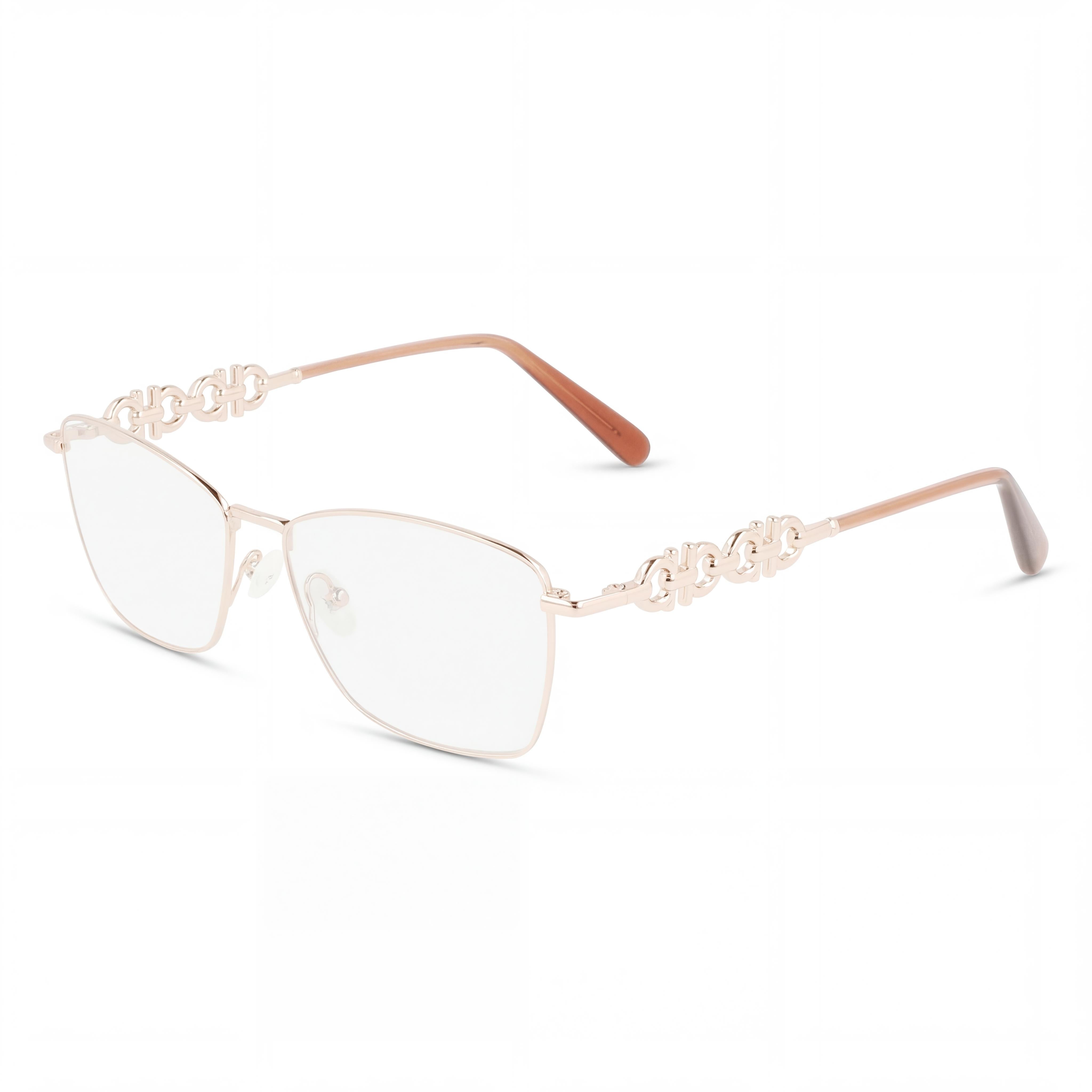 Gafas de sol no polarizadas para hombre Salvatore Ferragamo Modern SF2218 con montura de acetato color oro rosa, 54 mm, Photo 1