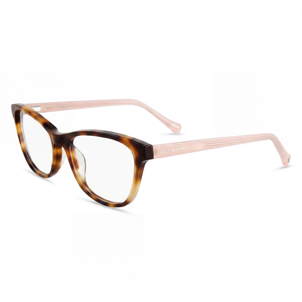Gafas Lucky Brand D207 de mujer estilo ojo de gato con montura de plástico, color carey, tamaño 54-18-140